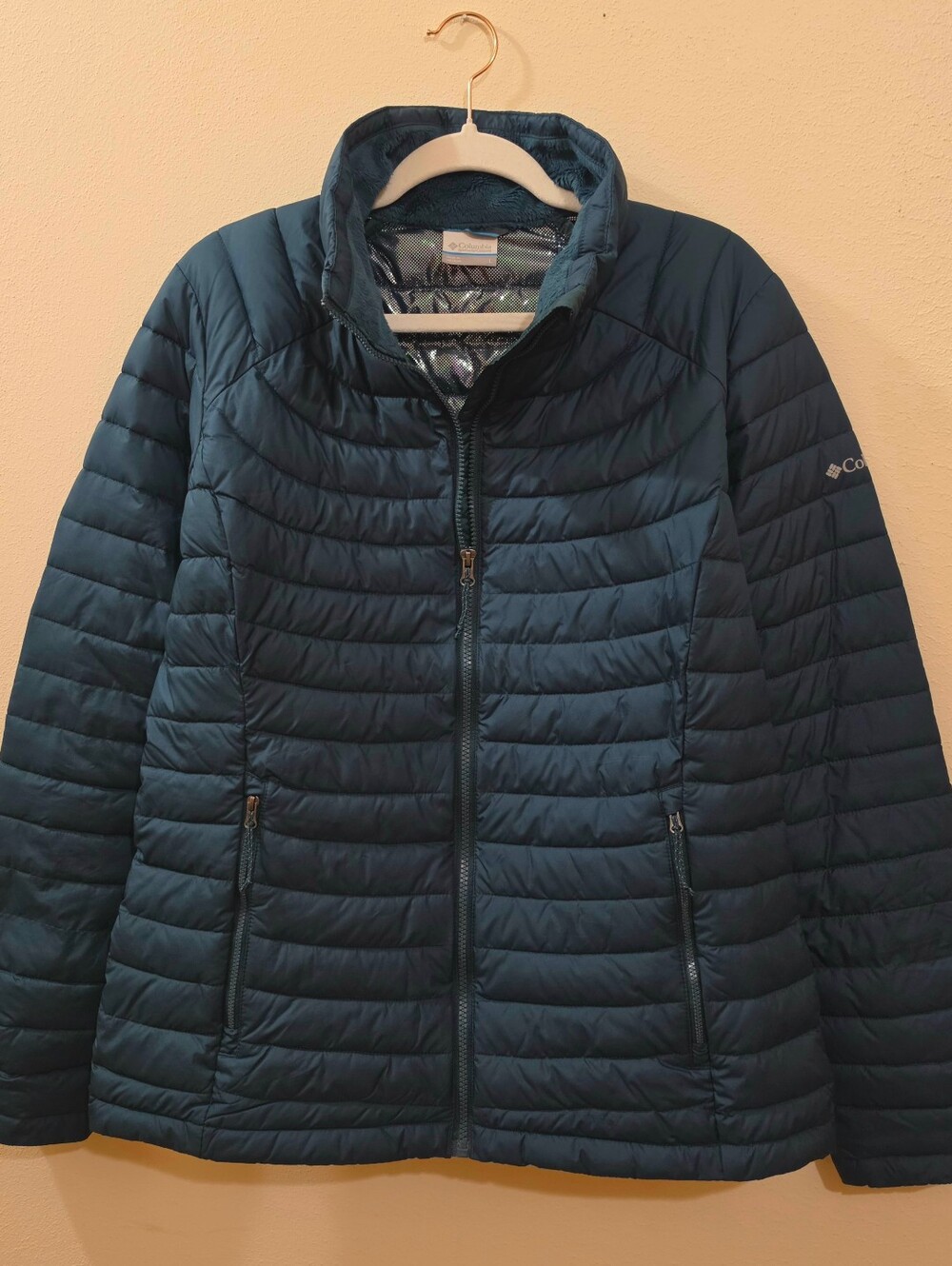 Columbia Women's Teal Quilted Packable Puffer Jacket